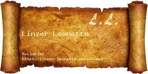 Linzer Leonetta névjegykártya